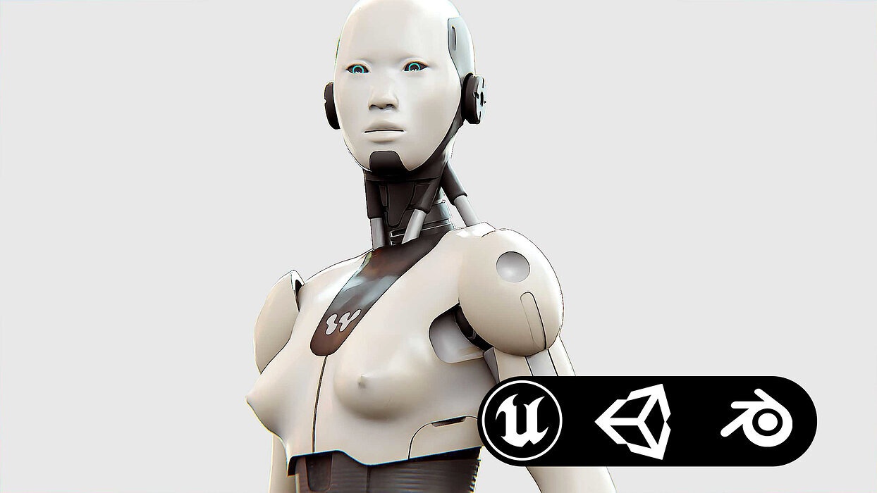 HUMANOID M-3200 Rigged for Unreal Engine - Unity - MIXAMO 