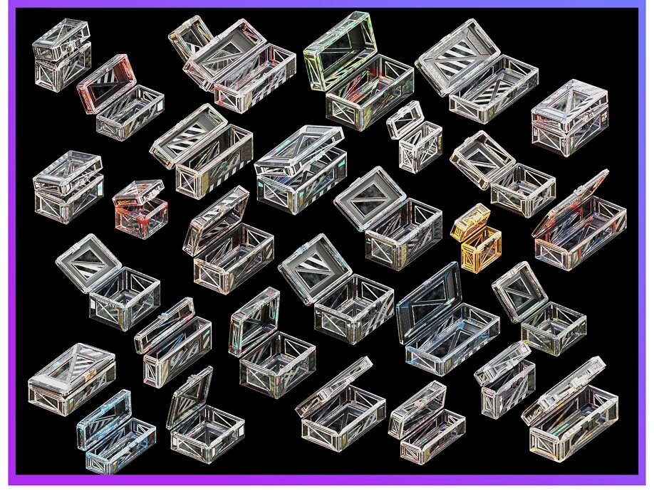 Sci-Fi Crate Box Sci Fi  Pack Bundle Kitbash 
