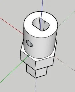 Coupler TT to Mecanum Wheel