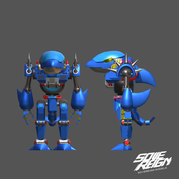 MECHA ANIMALS SHARK ACTION FIGURE