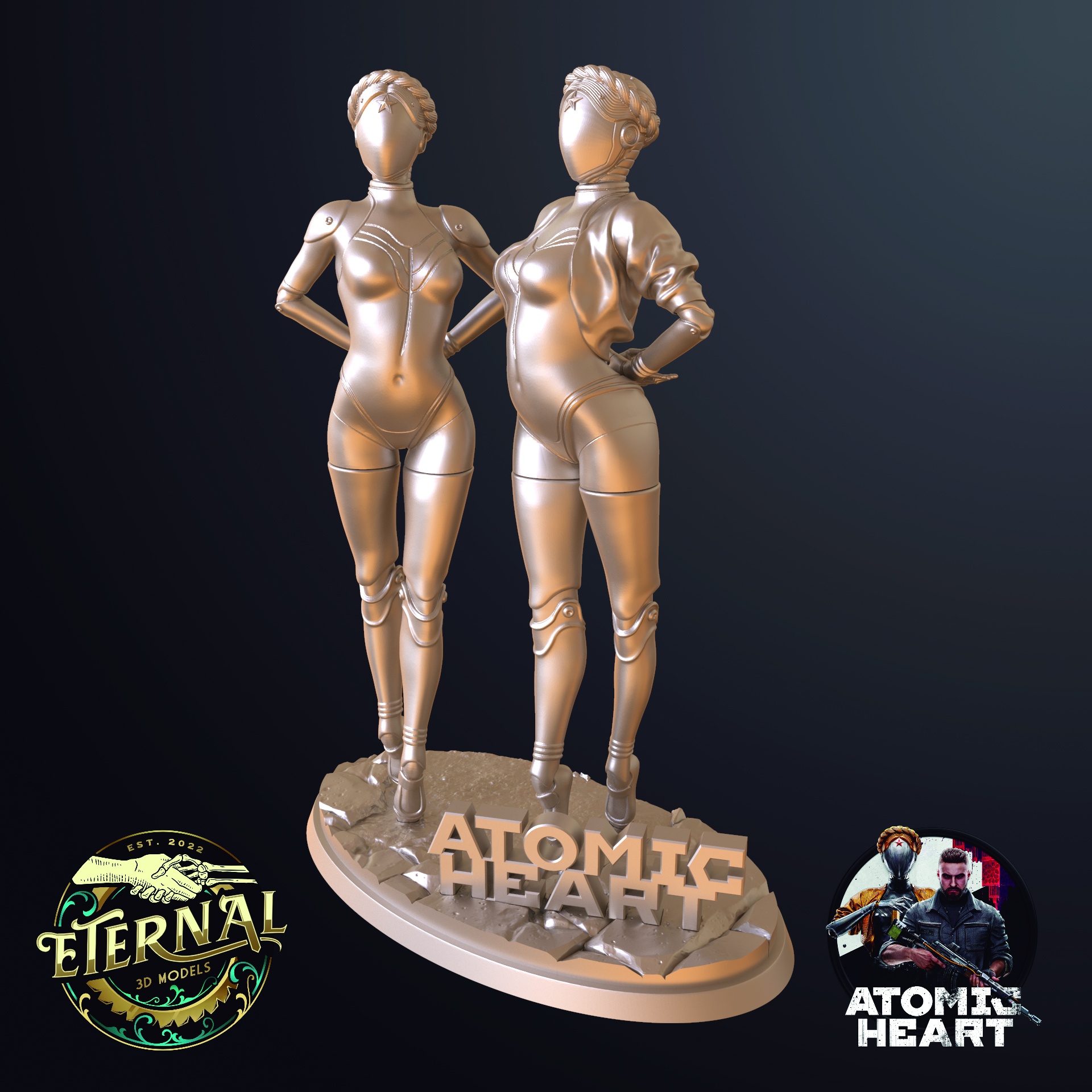 THE TWINS - LEFT & RIGHT DIORAMA - ATOMIC HEART- ETERNAL