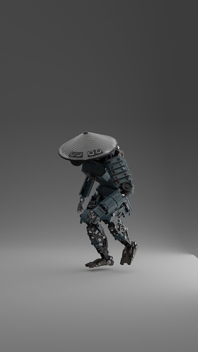 Samurai Robot Character