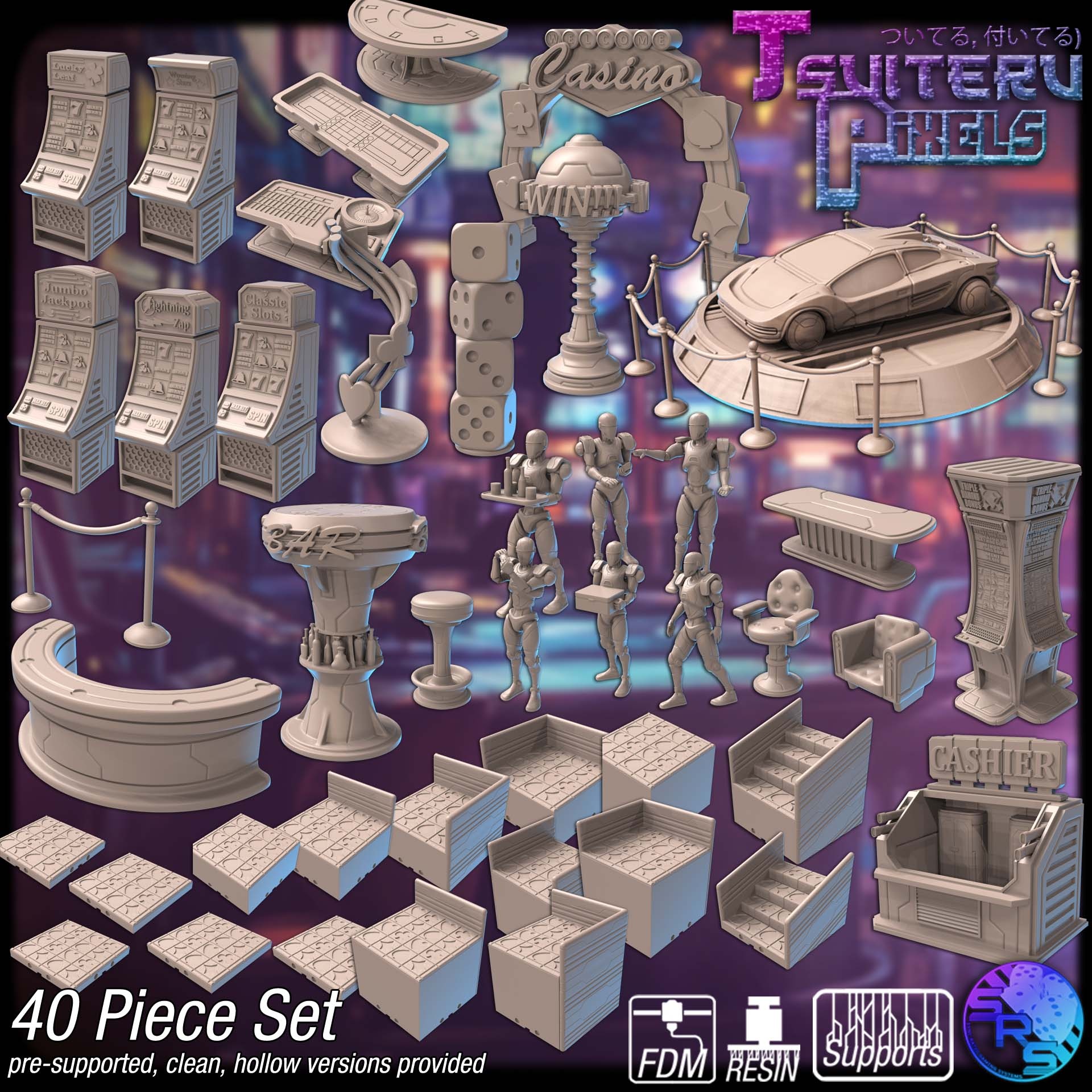 CYBER CASINO TERRAIN SET