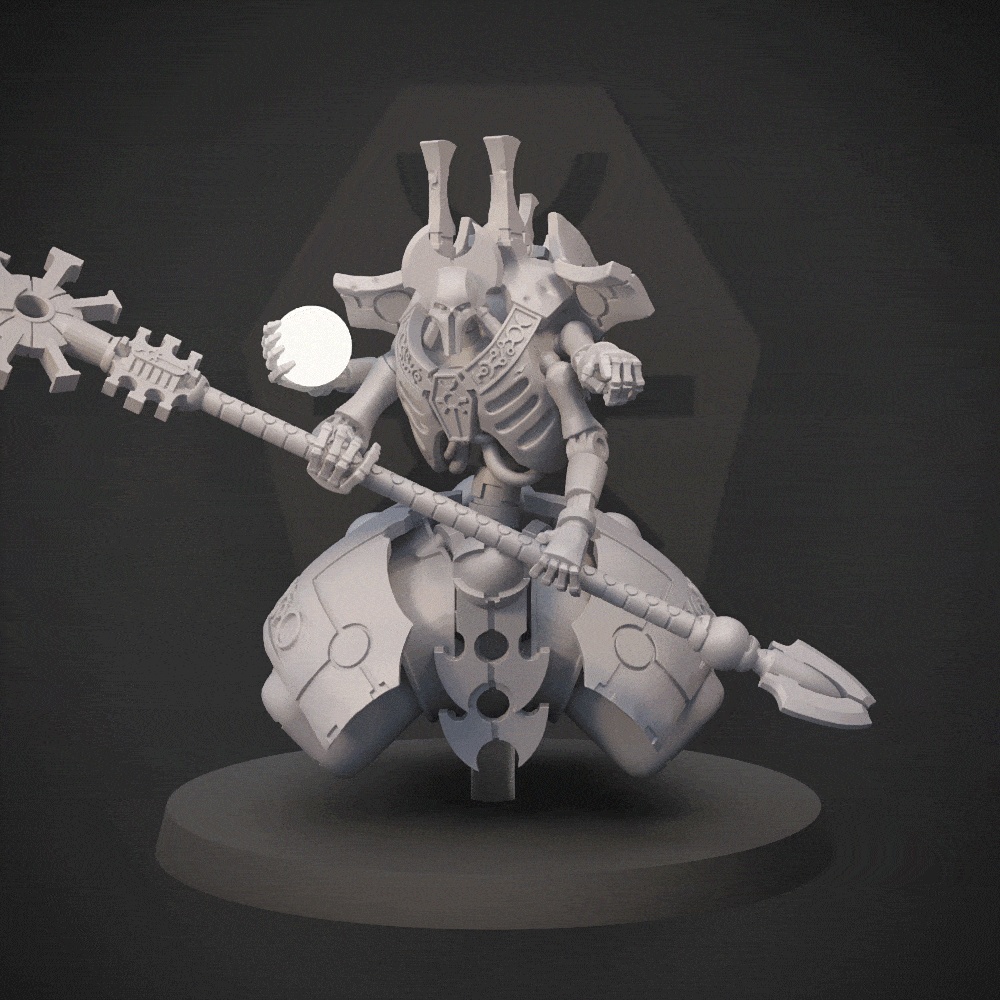 NECROTIC ROBOT SKELETON LOUCST DESTROYER LORD WITH RESURECTION ORB