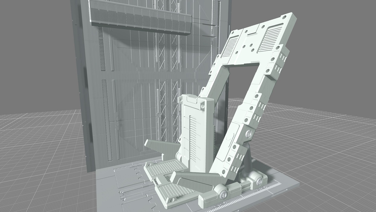 MHB08OF-Classic Mech Hangar Platform Deck Fixture