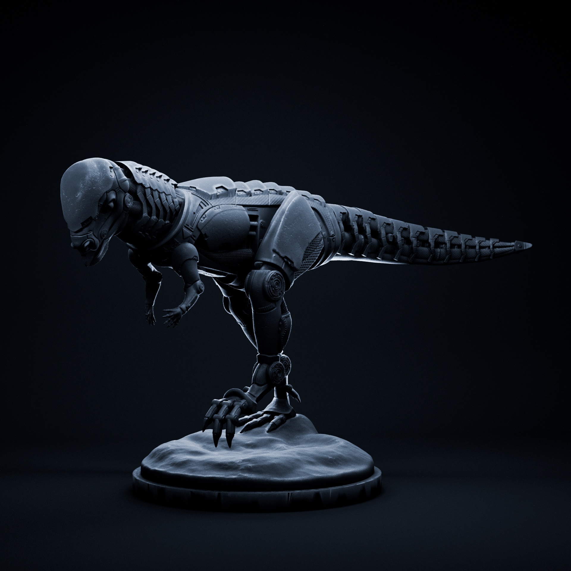 PACHYCEPHALOSAURUS MECHA ROBOT 32MM SCALE PRE-SUPPORTED DINOSAUR