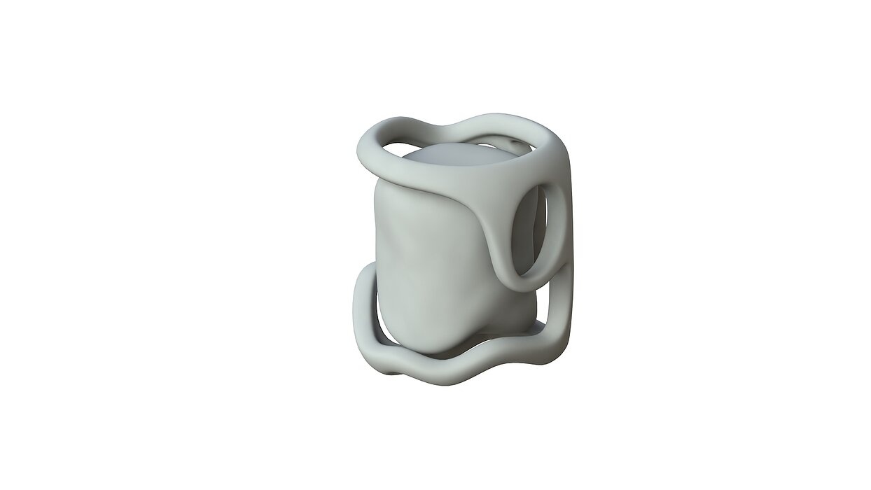 SciFi Shape Object Low Poly