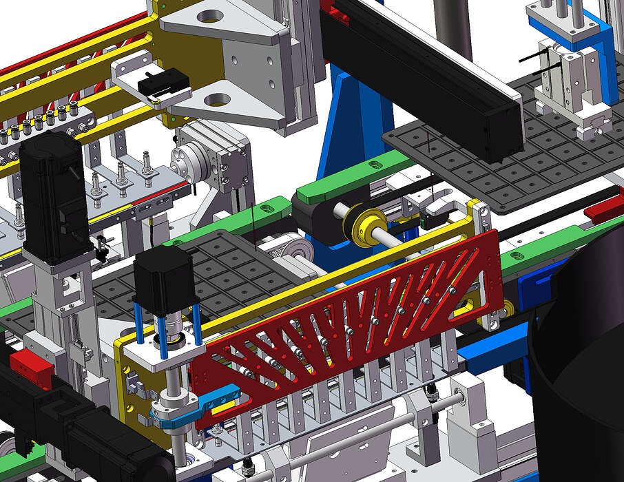 industrial 3D model Automatic assembly sorting machine