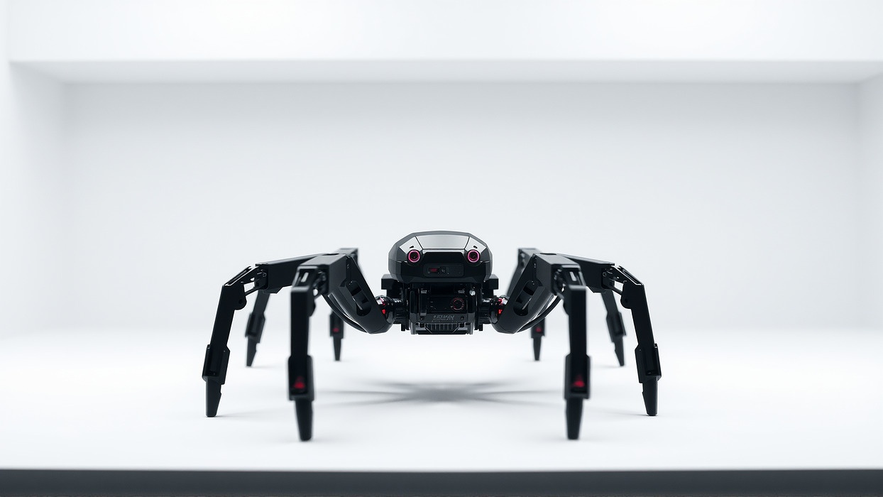 Futuristic Mechanized Spider Robot Design
