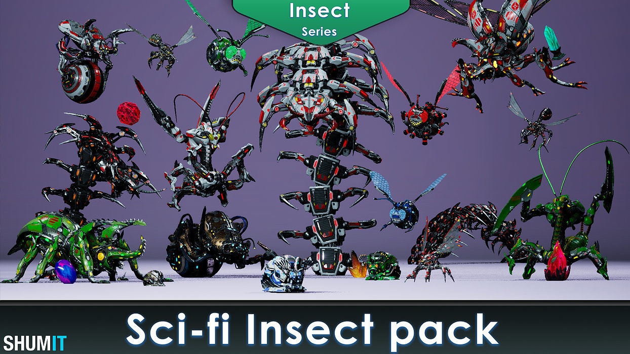 Sci-Fi Insect pack