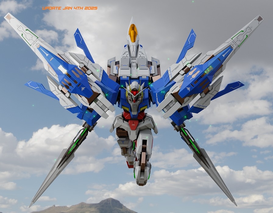 00 Raiser Gundam - Rigged