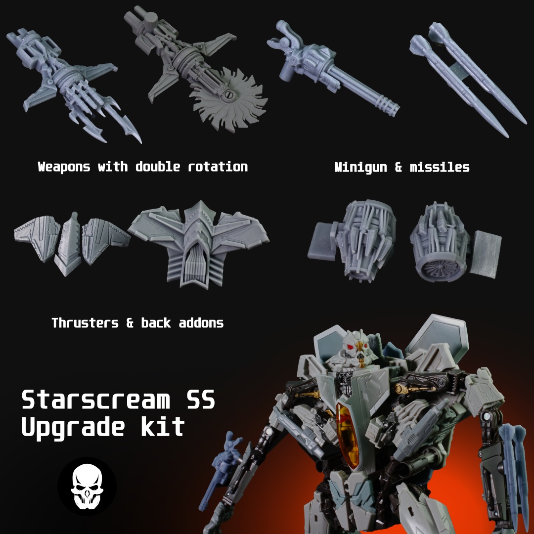 STARSCREAM TRANSFORMERS STUDIO SERIES UPGRADE KIT