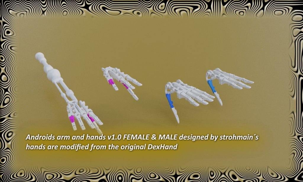 Android/Gynoid Arm&Hand v1.0 - by strohmain´s