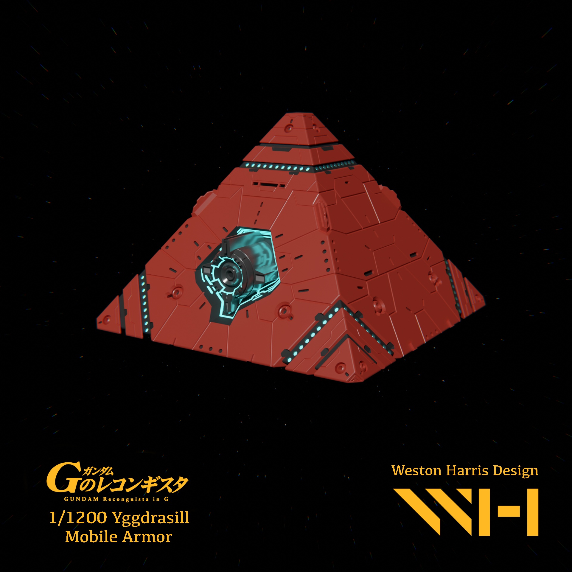 1/1200 MOBILE ARMOR YGGDRASILL - 3D-PRINTABLE MODEL KIT - RECONGUISTA IN G