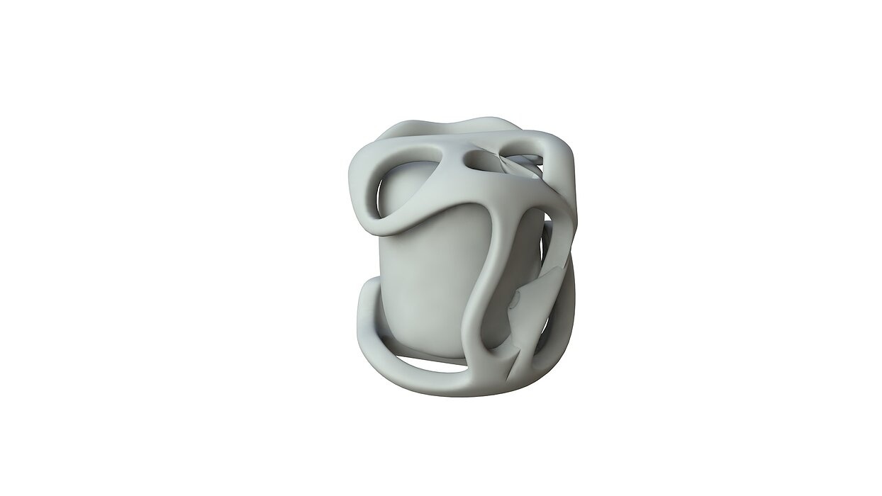 SciFi Shape Object Low Poly 15