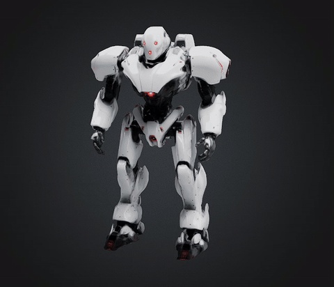 DIB MOON BOT STL OBJ GLB FOR 3D PRINTER