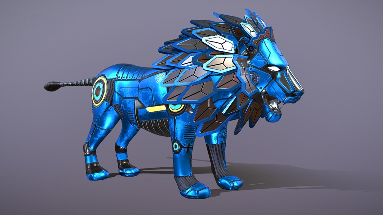 Robotic Lion 3D model