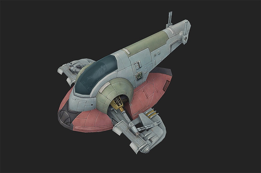 Firespray-31-class patrol and attack craft low-poly