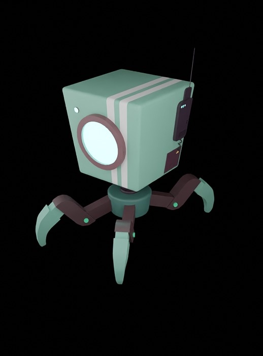 Futuristic 3D Robot Model - Game Ready