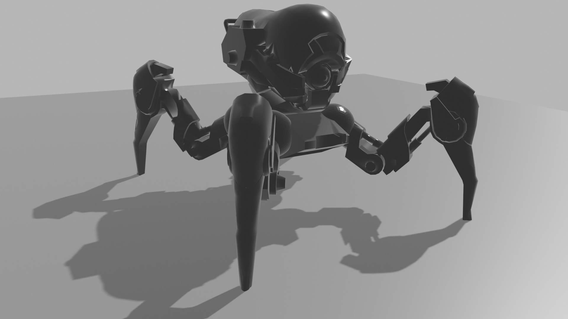 BLACK INVADER - SPIDER ROBOT
