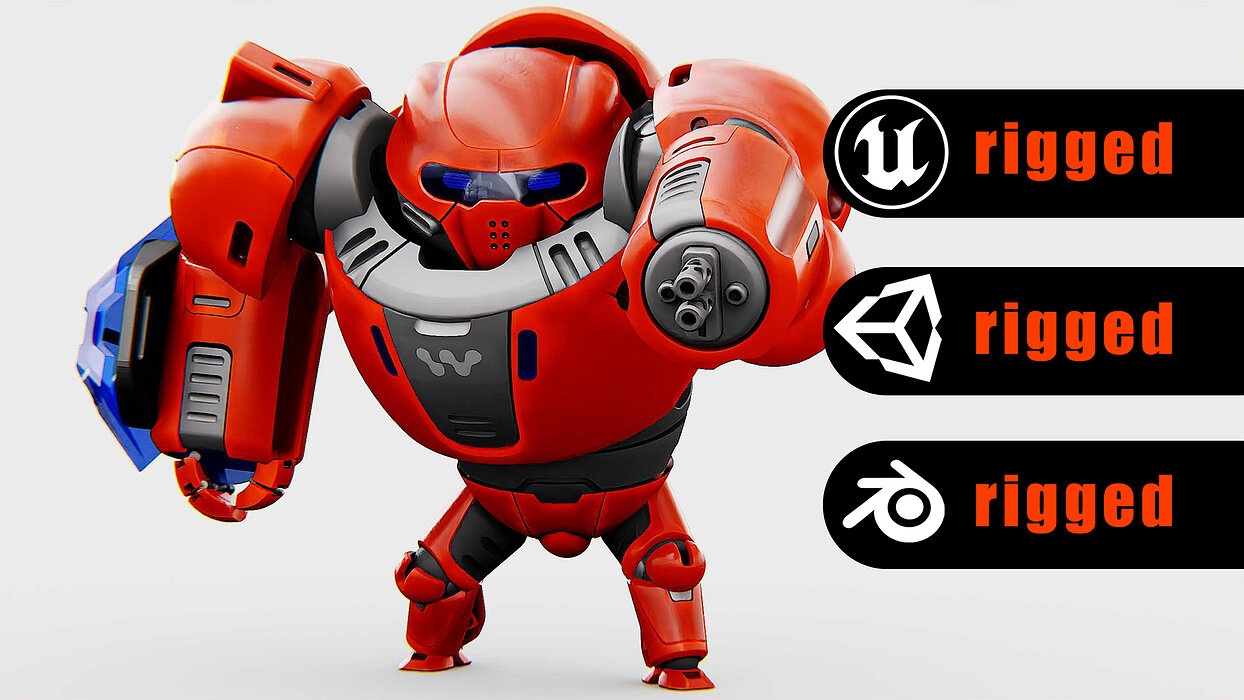 BATTLE DROID ECHO-MAX Rigged for Unreal Engine - Unity - MIXAMO
