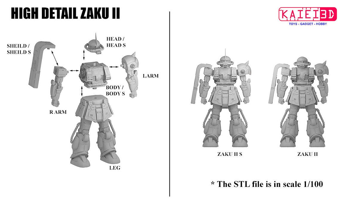 HIGH DETAIL ZAKU II