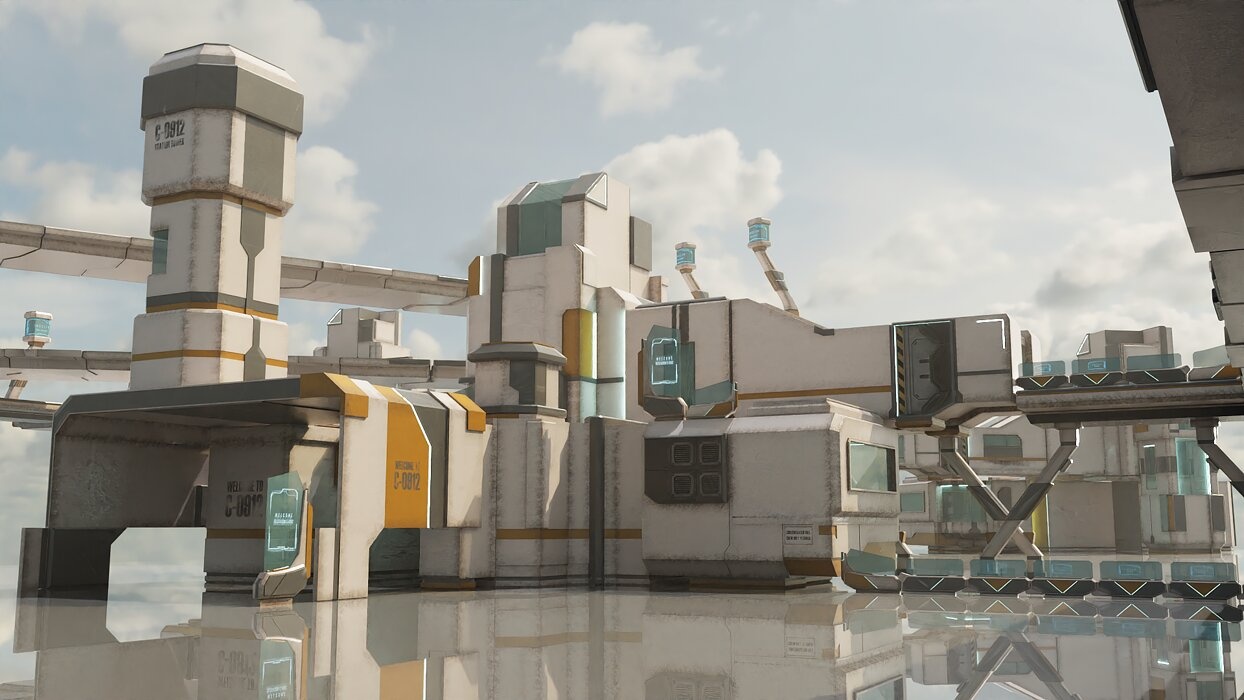 Sci-Fi Stations City Set