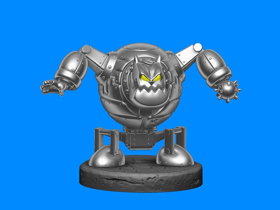 Robot Fat Cat for 3D printing STL