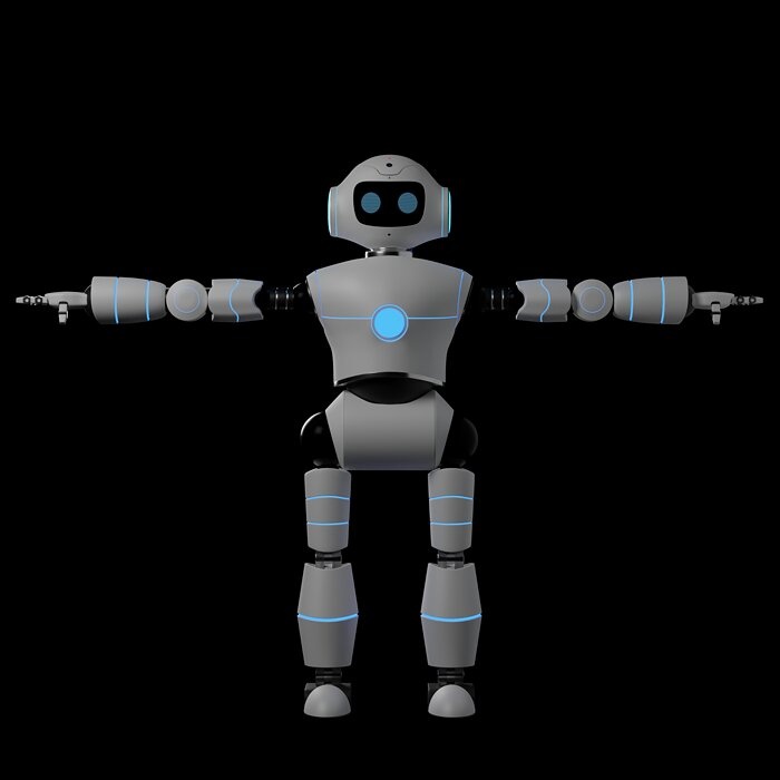 Futuristic Robot High Quality 3D Model