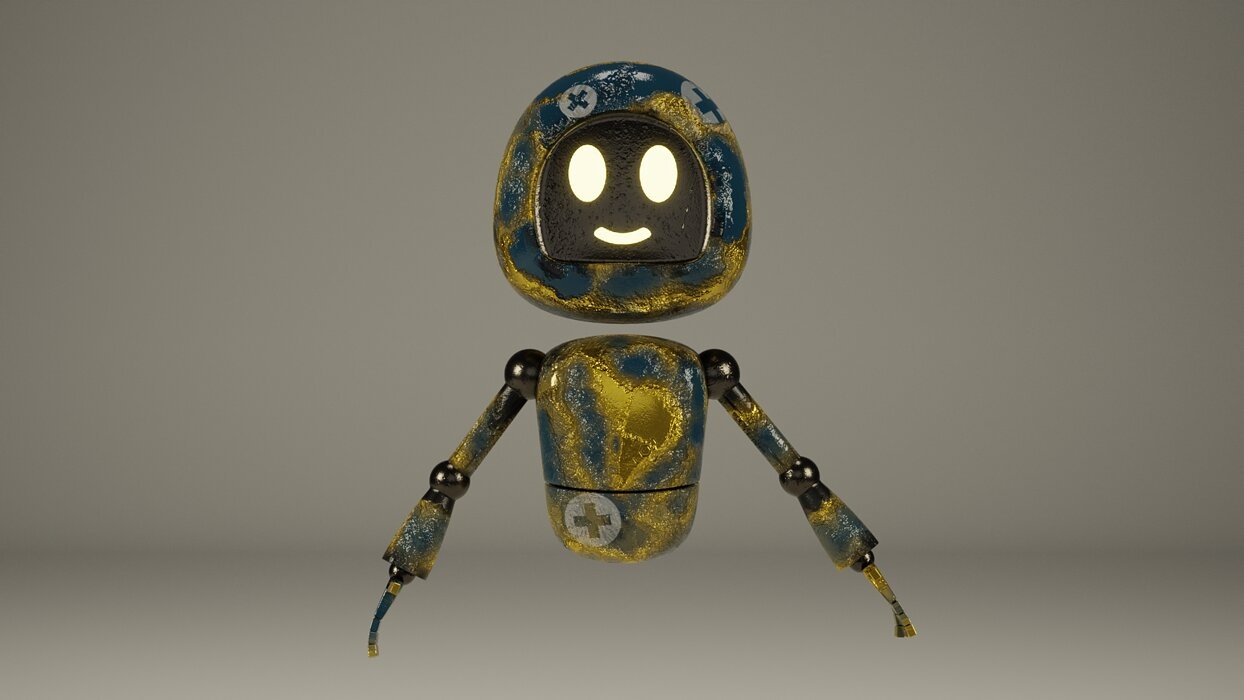 animated little robot