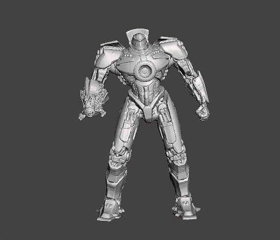 GIPSY DANGER FIGURE MODEL PACIFIC RIM JAEGER MECH 3D PRINTABLE