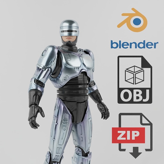 Robocop Lowpoly RIgged