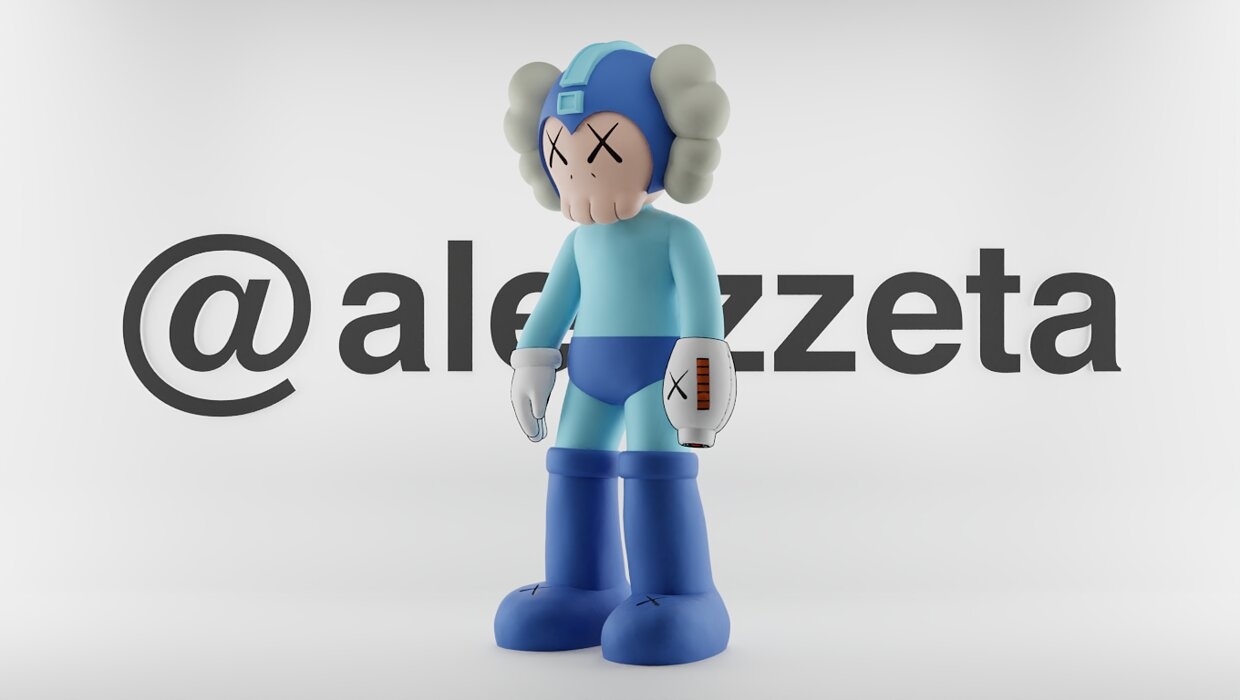 Kaws Megaman Textured