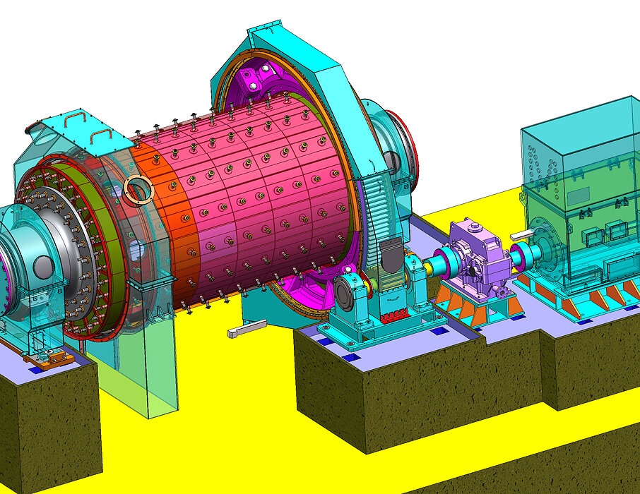 industrial 3D model Rod mill