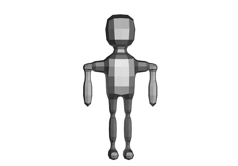 low poly robot 