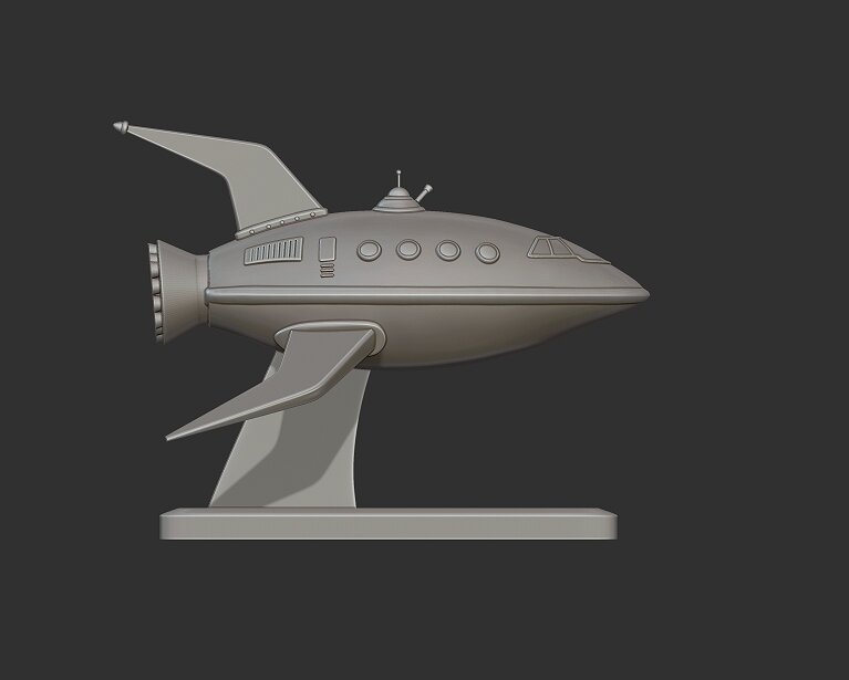 futurama miniature ship planet express