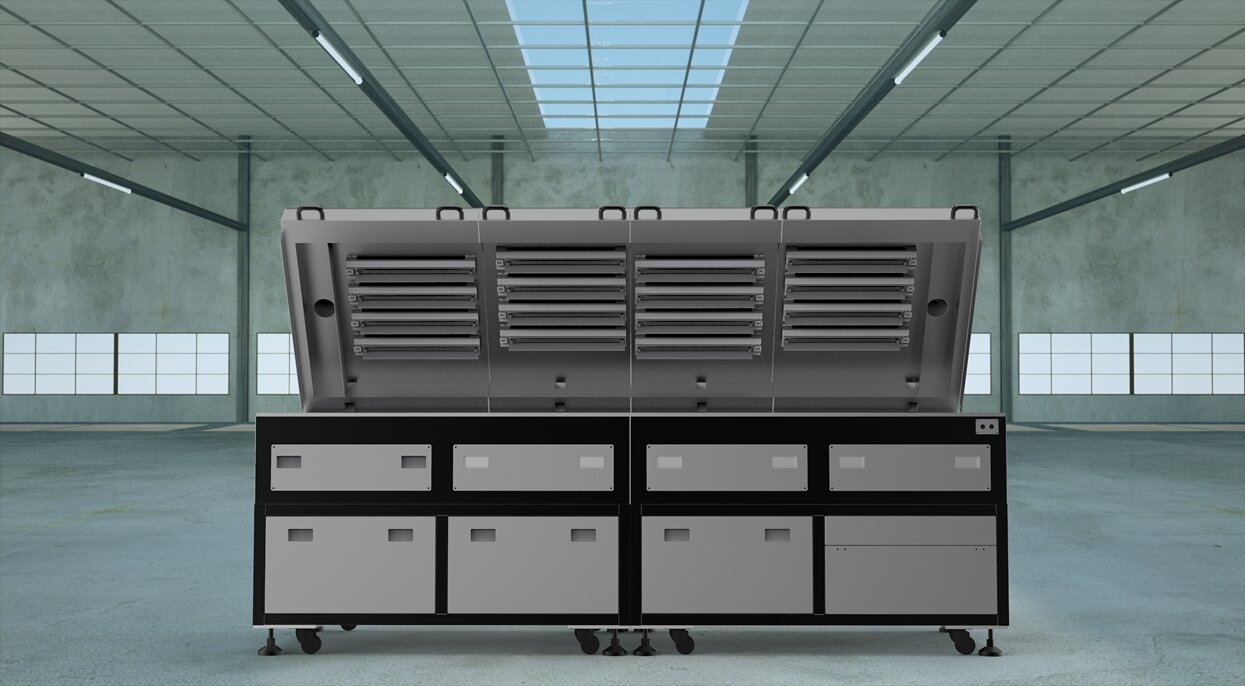 Infrared heat curing furnace