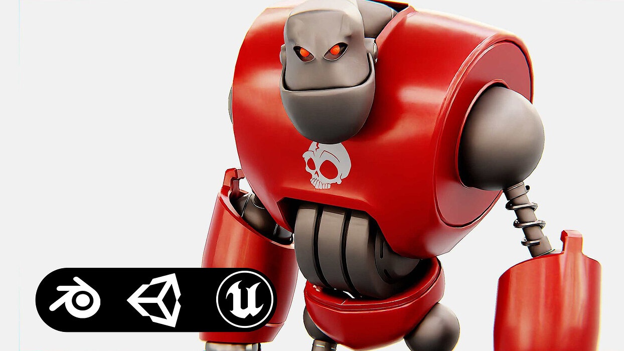 CRAZY FROG ROBOT Rigged for Unreal Engine - Unity - MIXAMO