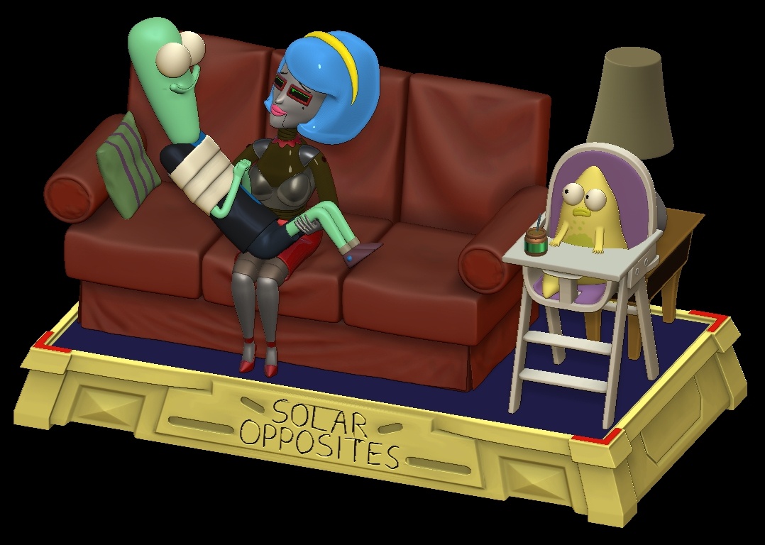 ROBO WIFE SOLAR OPPOSITES DIORAMA