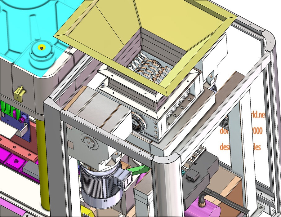 industrial 3D model 150 ton press machine