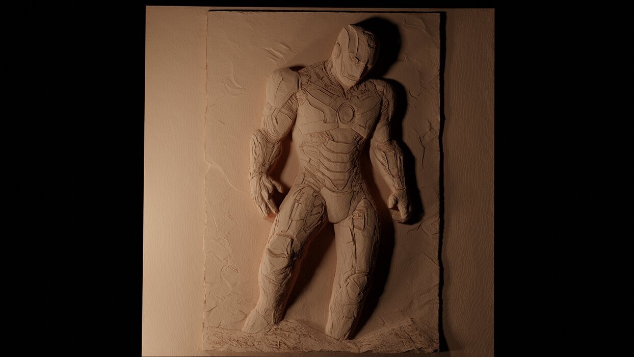Ultron CNC 3d Print High Relief Sand Casting