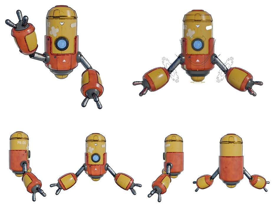 Fully rigged bot