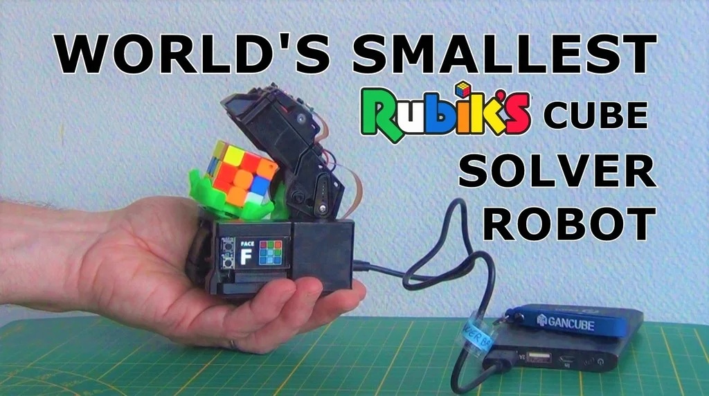 DIY World's smallest Rubik's cube robot