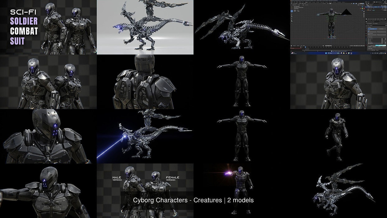 Cyborg Characters - Creatures