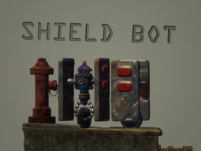 Shield bot by Hyena Lobster