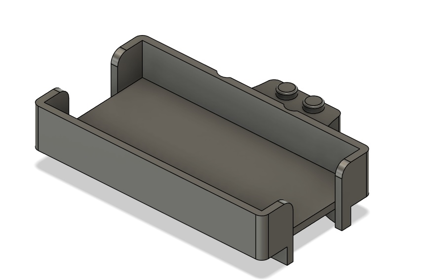 TAMIYA bipeal walking robot attachment for toio core cube