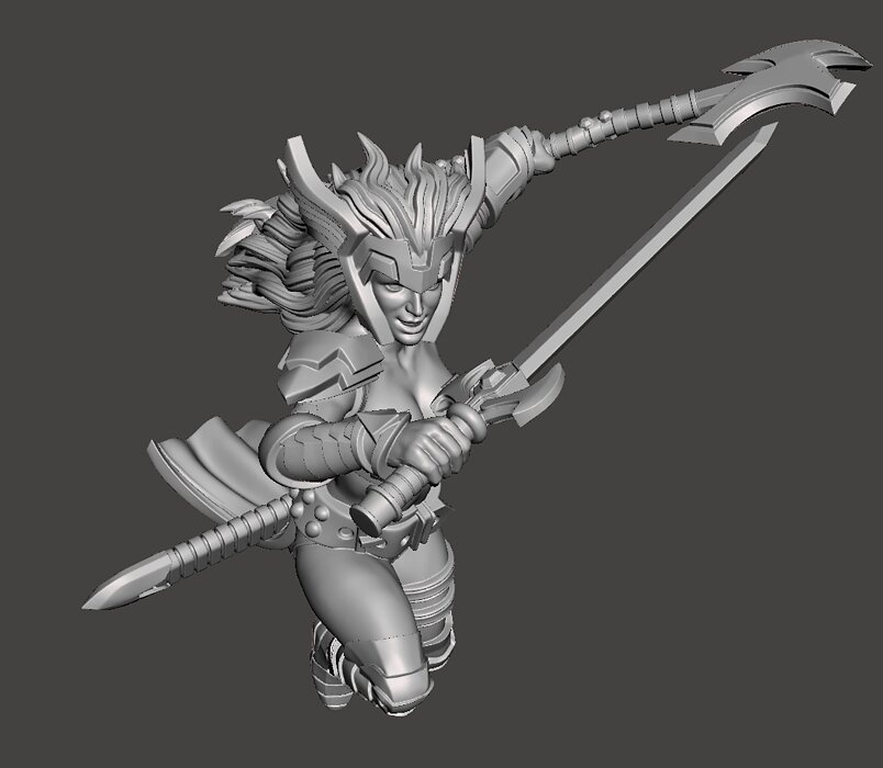 Angela 3d model for 3d printing