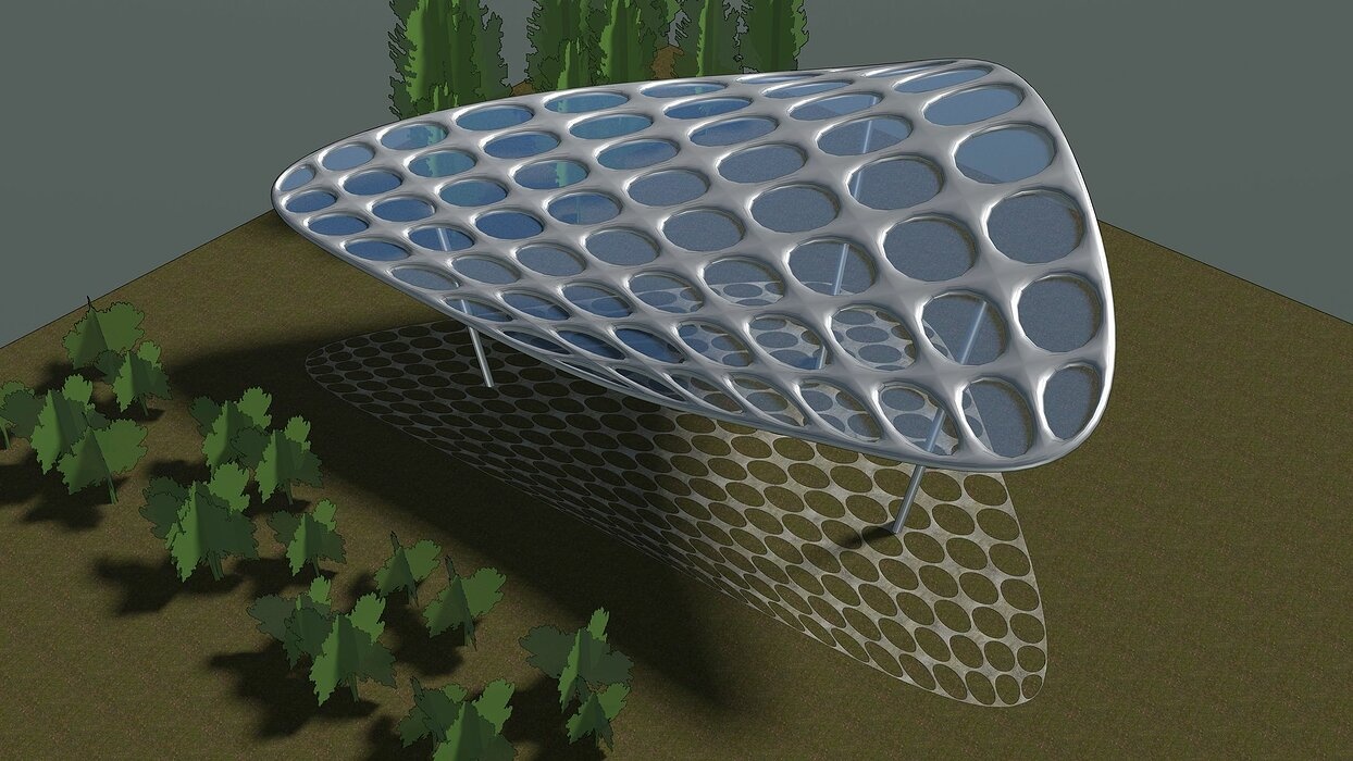 Parametric pavilion scene 2348