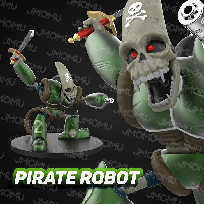 Pirate Robot Figure