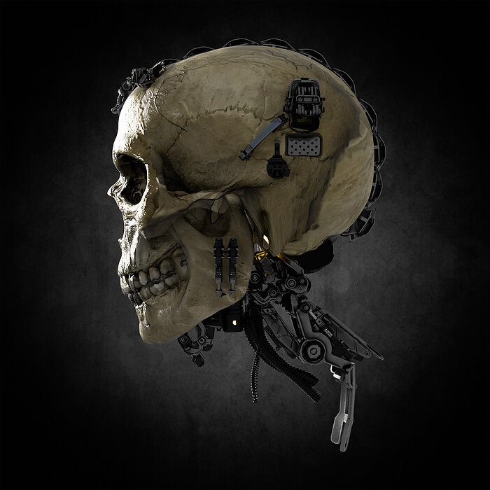 Cyberpunk Skull